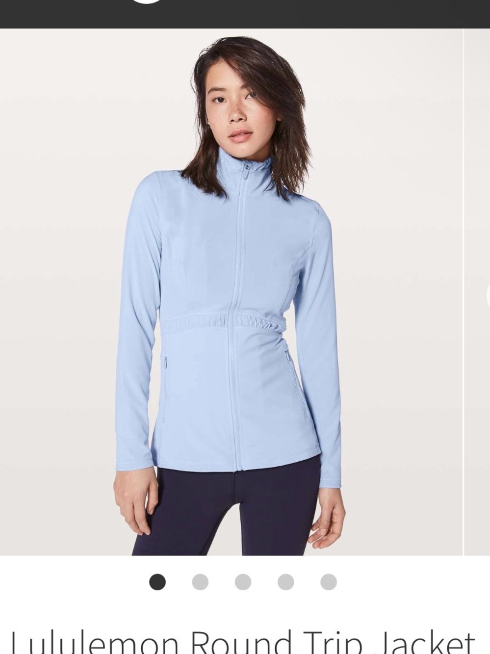 Lululemon Round Trip Jacket Cool Breeze Lightweight Full Zip Size 6